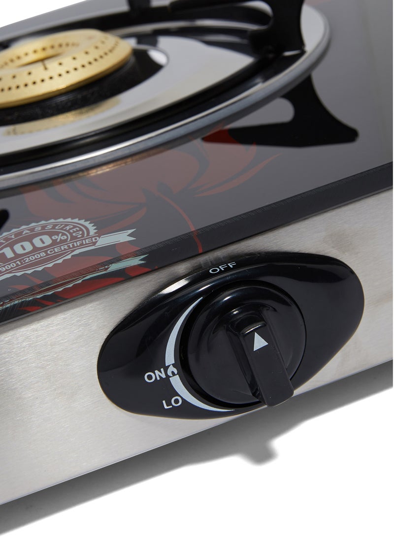 2-Burner Gas Stove ME-GS1002G Black/Red/Silver