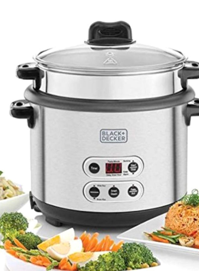 Automatic Rice Cooker 700W 1.8 L 700.0 W RPC1800 Silver/Black
