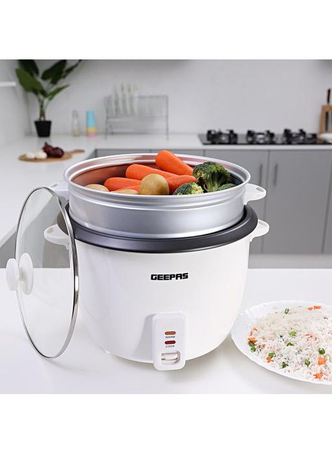 Electric Rice Cooker 2.8 L GRC4327 White/Grey