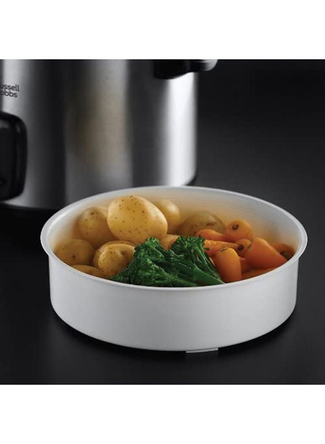 Rice Cooker, 10 Cups Capacity, Keep Warm, Steaming Tray, Stainless Steel 1.8 L 700 W 19750JAS Black/Silver