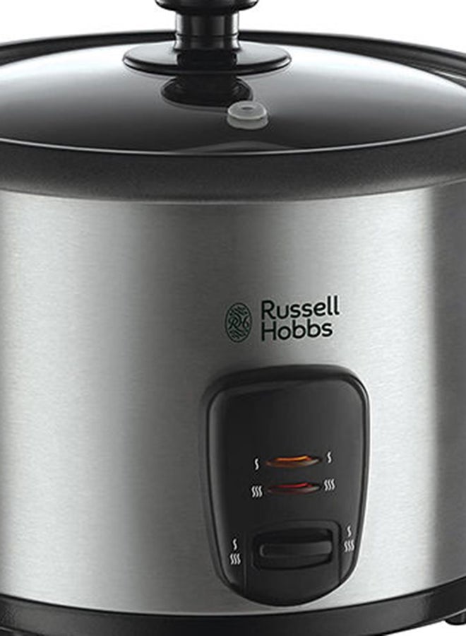 Rice Cooker, 10 Cups Capacity, Keep Warm, Steaming Tray, Stainless Steel 1.8 L 700 W 19750JAS Black/Silver