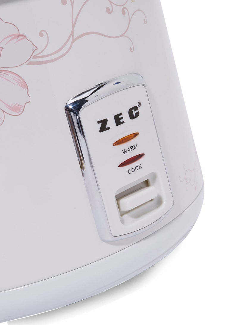 Rice Cooker With Steam Function 2.2 L ZRC-1022 White/Pink
