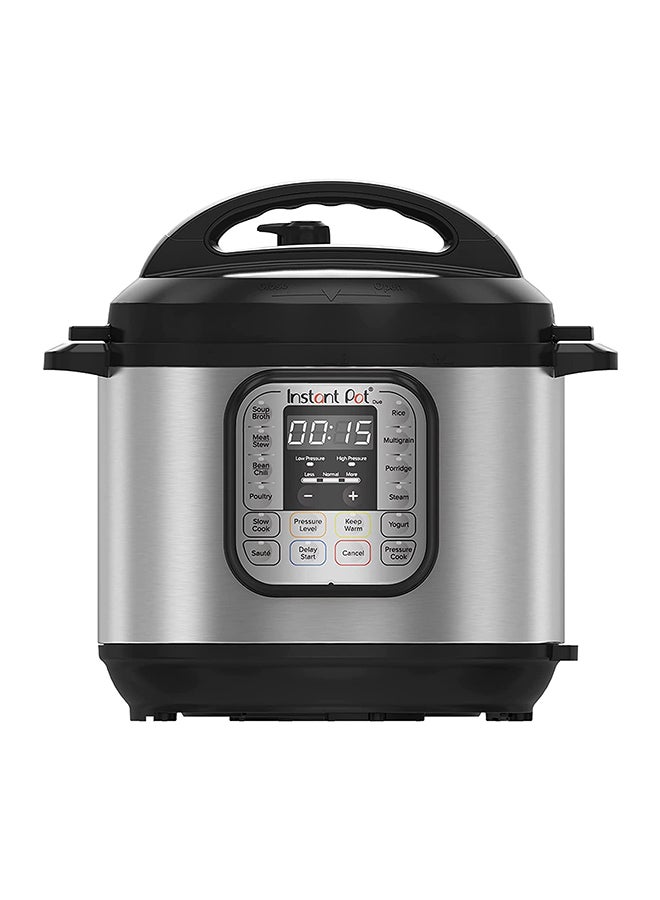 DUO 8, 7-In-1 Multi-Use Electric Programmable Pressure Cooker, Multicooker, 13 Smart Programs, Stainless Steel Inner Pot, Advanced Safety Protection 8 L 1200 W INP-113-0007-01 Black & Stainless steel