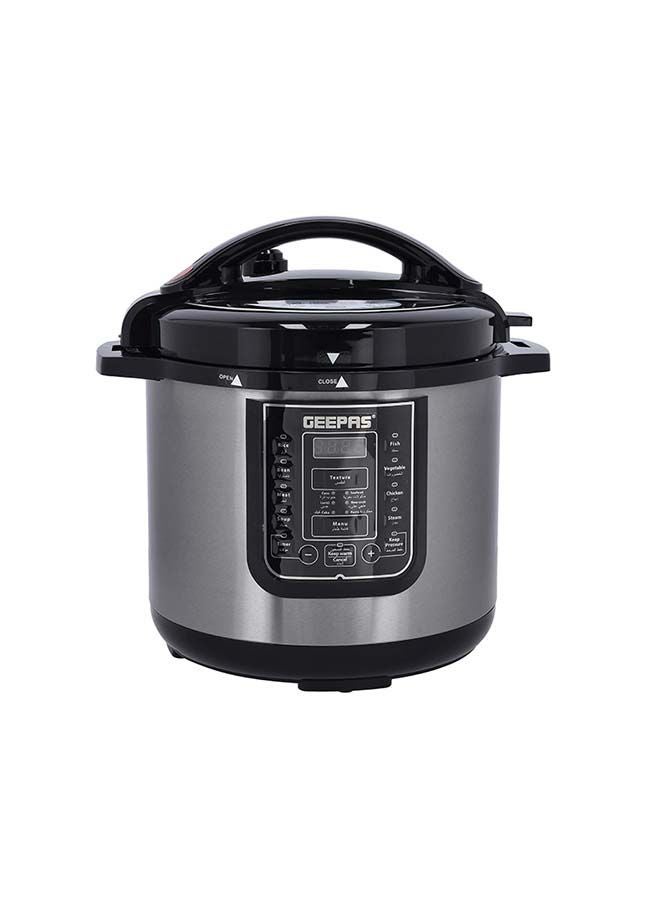 Digital Multi Cooker | 4 digital LED display|14 14 Smart Cooking Programs With One Touch , Auto Shut off Function | Ideal for Rice Meat bean vegetable Soup |Detachable Inner Lid 12.0 L 1600.0 W GMC35030 Silver/Black