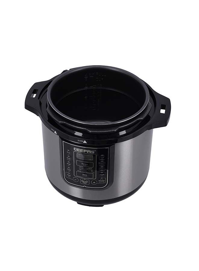 Digital Multi Cooker | 4 digital LED display|14 14 Smart Cooking Programs With One Touch , Auto Shut off Function | Ideal for Rice Meat bean vegetable Soup |Detachable Inner Lid 12.0 L 1600.0 W GMC35030 Silver/Black