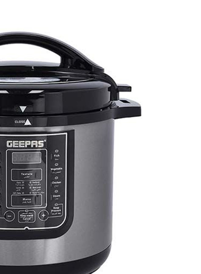 Digital Multi Cooker | 4 digital LED display|14 14 Smart Cooking Programs With One Touch , Auto Shut off Function | Ideal for Rice Meat bean vegetable Soup |Detachable Inner Lid 12.0 L 1600.0 W GMC35030 Silver/Black