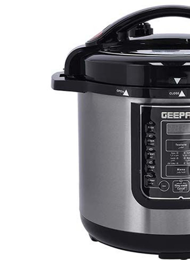 Digital Multi Cooker | 4 digital LED display|14 14 Smart Cooking Programs With One Touch , Auto Shut off Function | Ideal for Rice Meat bean vegetable Soup |Detachable Inner Lid 12.0 L 1600.0 W GMC35030 Silver/Black