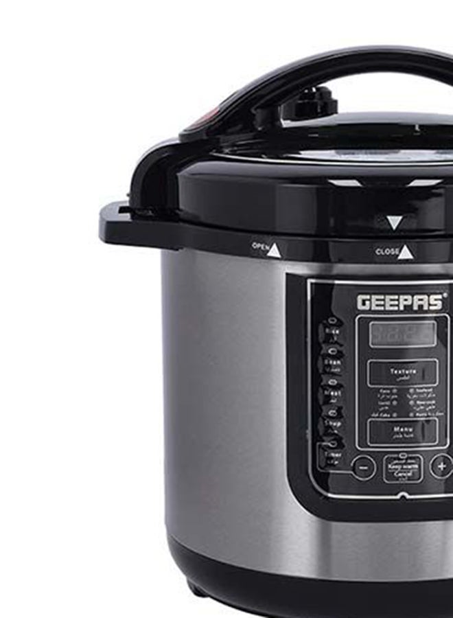 Digital Multi Cooker - Portable LED Screen with Touch Menu | 14 Smart Cooking Programs With One Touch, Auto Shut off Function, Large Control Panel |8L Capacity| Detachable Inner Lid 8 L 1200 W GMC35029 Silver/Black