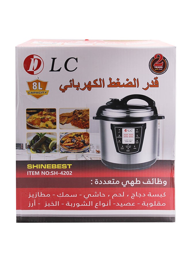 Electric Pressure Cooker 8.0 L 1500.0 W SH-4202 Silver/Black