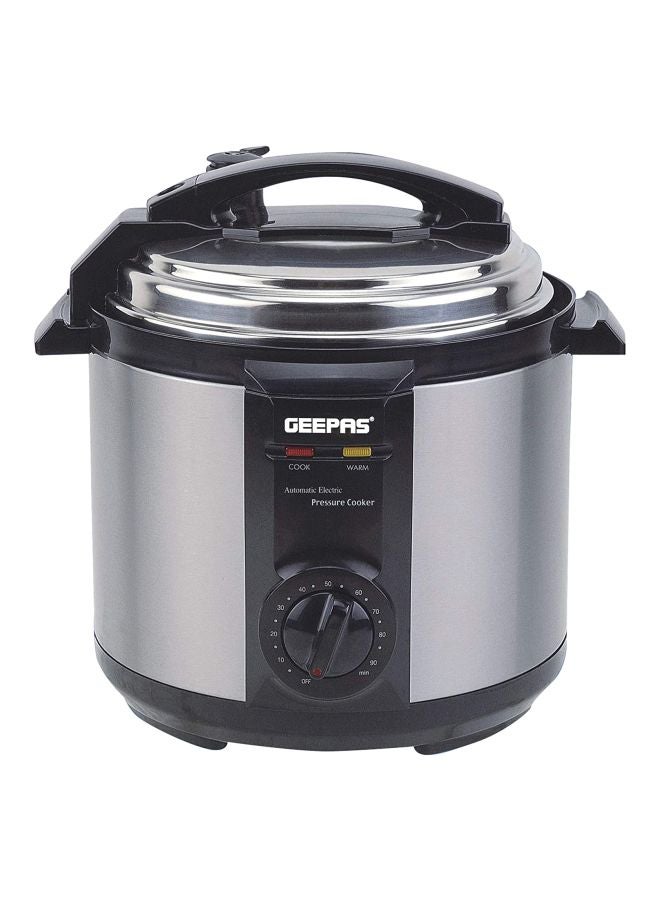 Electric Pressure Cooker | Non-Stick Coating Inner Pot | Keep Warm Function | Stainless Steel Cooker | Cool Touch Body | Timer Function 6.0 L GPC307 Silver/Black