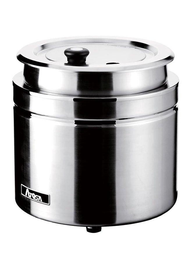 Electric Stainless Steel Soup Warmer 9L 9.0 L Silver