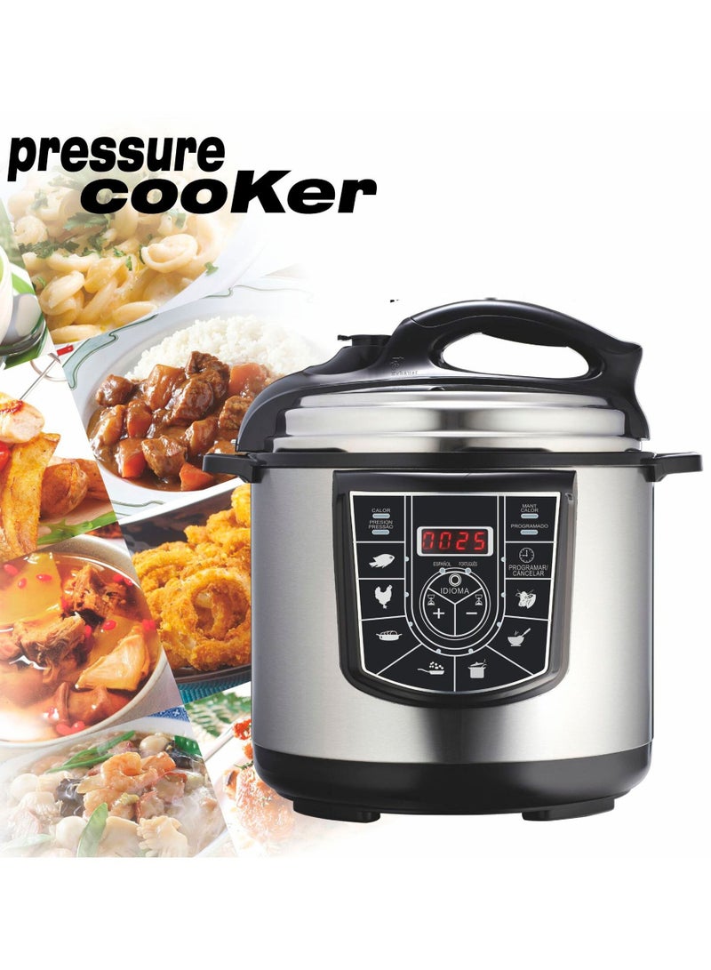 10 In 1 Stainless Steel 7L Multifunction Smart Lcd Home Digital Rice Cooker Electric Pressure Cooker