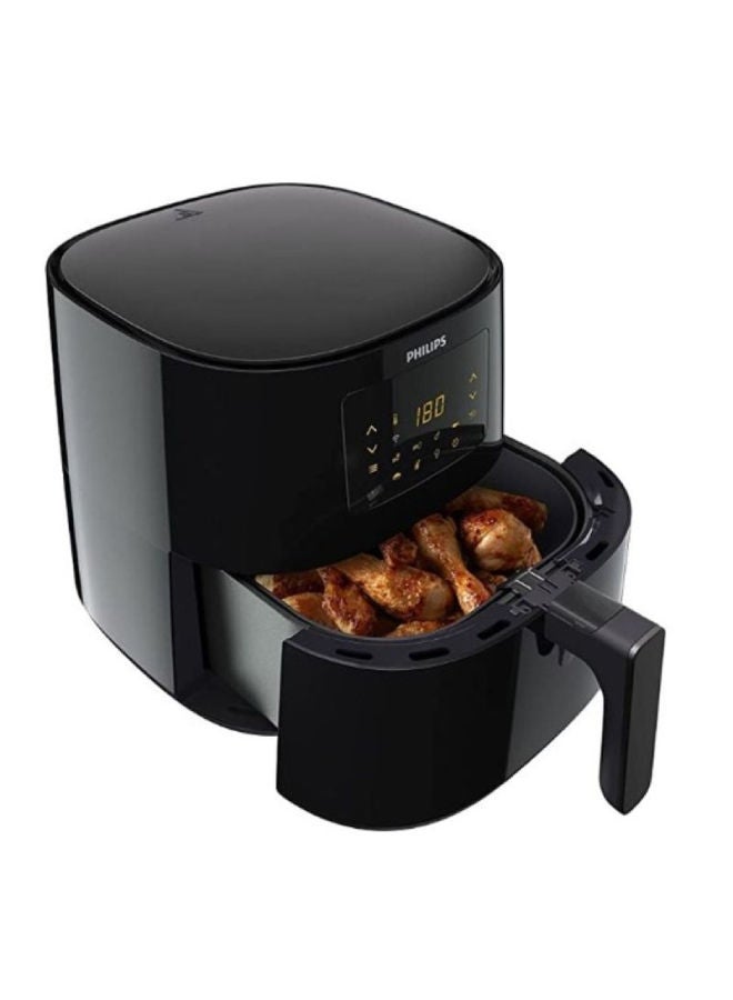 XL Capacity Digital Air fryer With Rapid Air Technology Wi Fi Connected Kitchen App Alexa Compatible 6.2 L 2000 W HD9280/91 Black