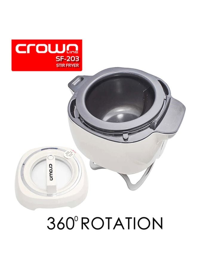 Automatic Stir Fryer 6 L 2000 W SF-203 White/Black