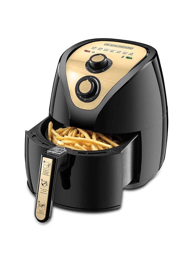 Air Fryer with 0.8KG, Anti Stick, with Rapid Air Convection Technology  (Suitable for 2-4 People) 2.5 L 1500 W AF250G-B5 Black/Gold