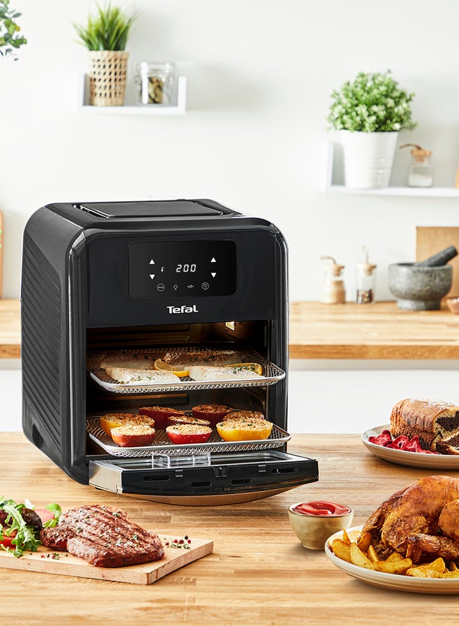 Air Fryer Oven | 9 in 1 Easy Fry Oven and Grill |7 Accessories | 8 Automatic Programms |2 Years Warranty 11 L 2000 W FW501827 Black