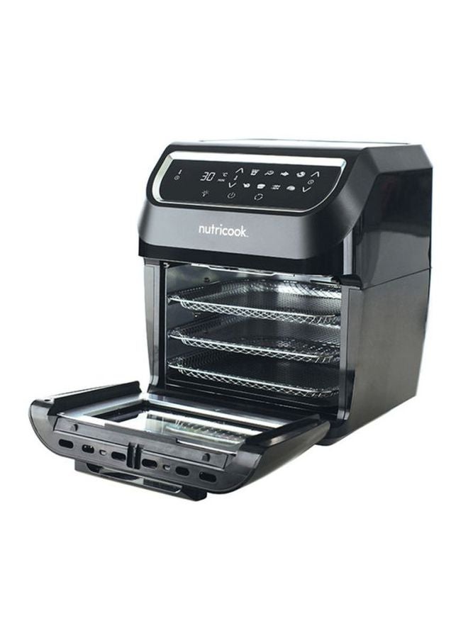 Air Fryer Oven Convection & Rotisserie Dehydrator Led One Touch Screen With 9 Presets 12 L 1800 W NC-AFO12 Black