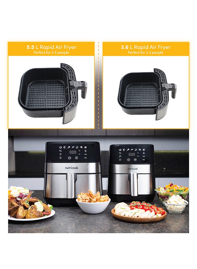 Rapid Air Fryer 3.6 L 1500 W NC-RAF36 Silver/Black