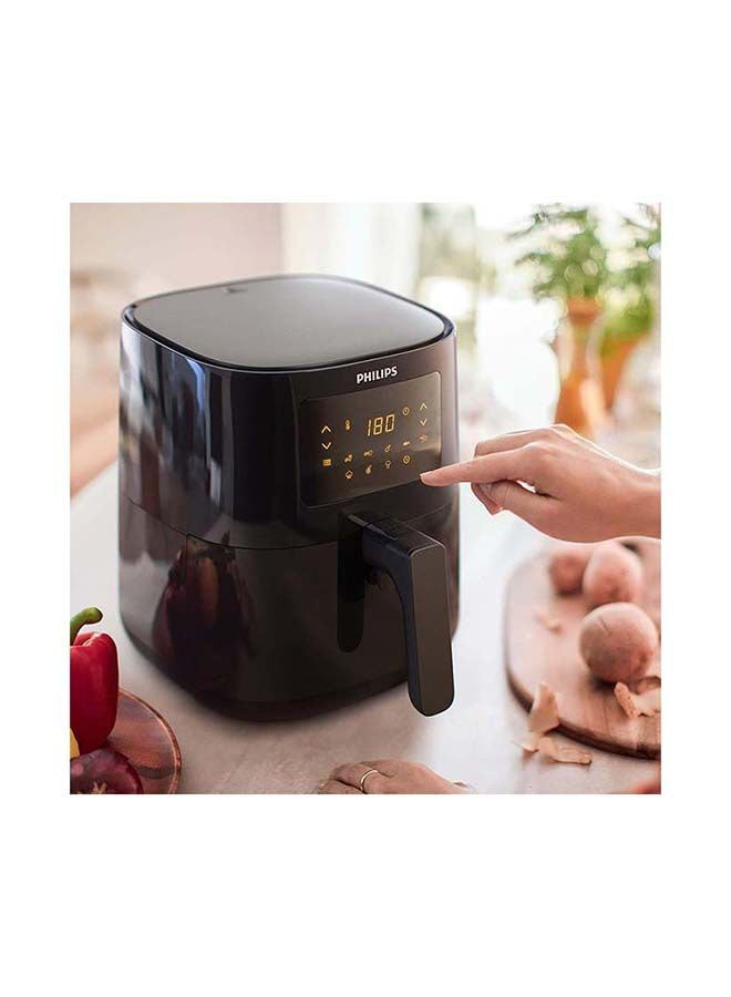 Digital Essential Airfryer With 7 Presets 4.1 L 1400 W HD9252 Black