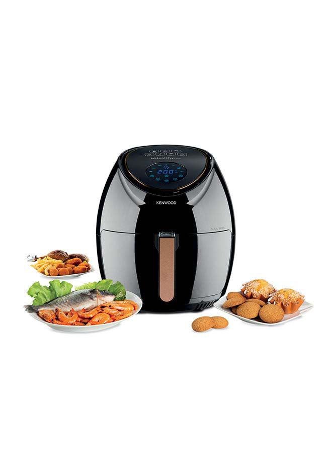 Digital Air Fryer, 2.4Kg, Rapid Hot Air Circulation, 5.5 L 1800 W HFP50.000BK Black