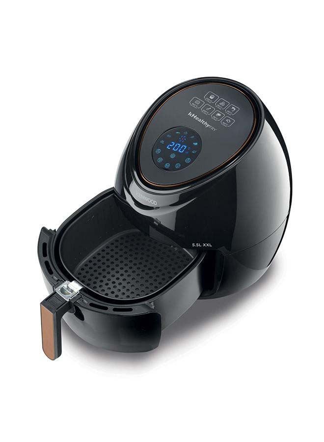 Digital Air Fryer, 2.4Kg, Rapid Hot Air Circulation, 5.5 L 1800 W HFP50.000BK Black