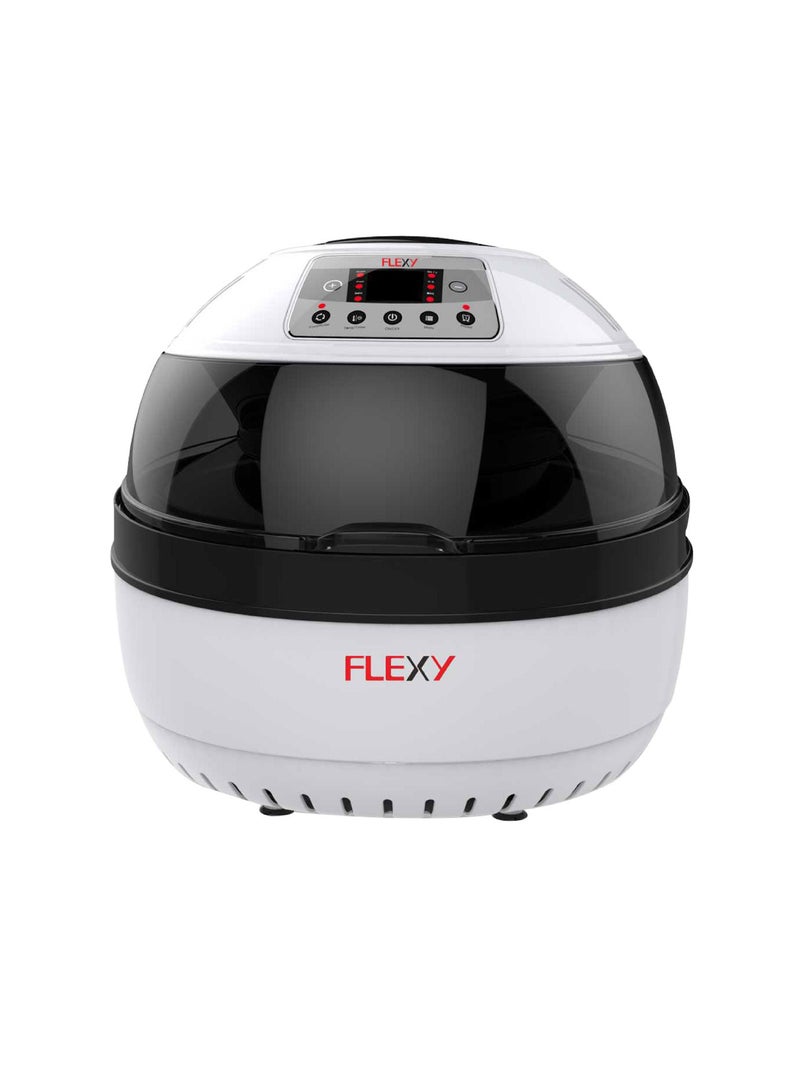 10L 1300W Digital Air Fryer with Viewing Window Stainless Steel Triple Cooking Nonstick Healthy