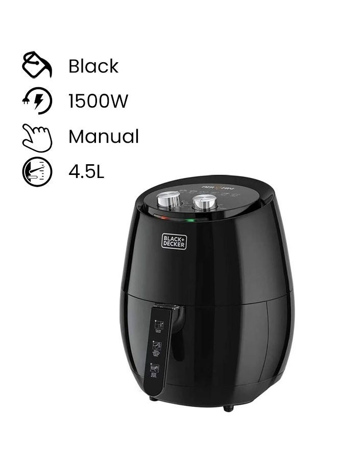 XL Air Fryer with 1.3KG, Anti Stick, with Rapid Air Convection Technology  (Suitable for 3-5 People) 4.5 L 1500 W AF350-B5 Black