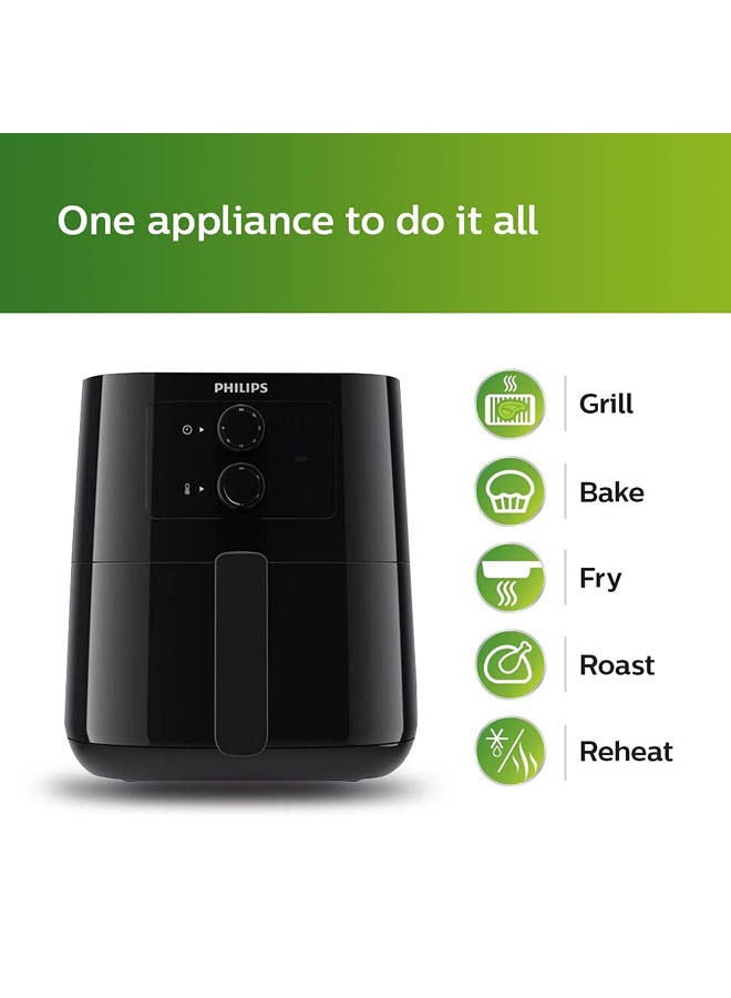 Essential Air Fryer With Rapid Air Technology 4.1 L 1400 W HD9200/91/90 Black