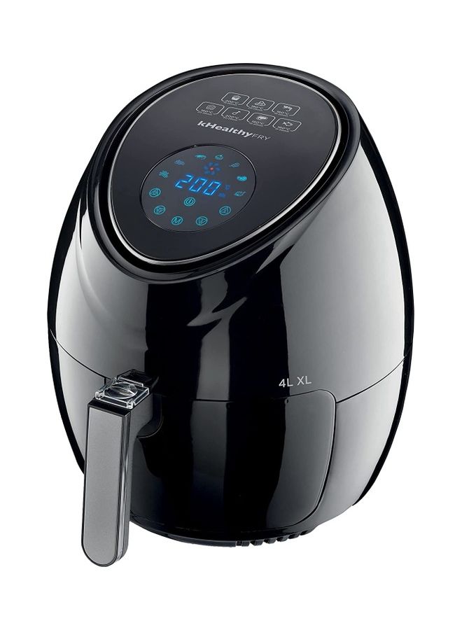 Digital 4.0 L Size- XL HealthyFRY Air Fryer with Rapid Hot Circulation for Frying, Grilling, Broiling, Roasting, Baking and Toasting 4 L 1500 W HFP31.000BK Black