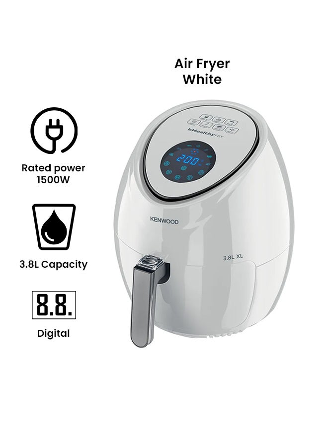 Digital Air Fryer XL With Rapid Hot Air Circulation For Frying,Grilling,Broiling,Roasting,Baking And Toasting 3.8 L 1500 W HFP30 / HFP30.000WH White