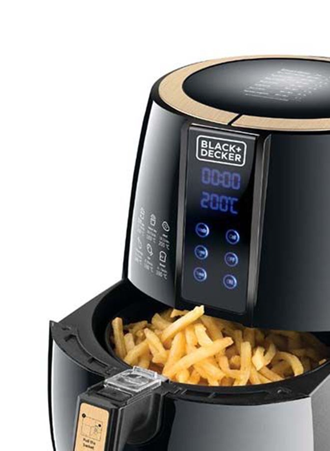 Air Fryer, 4L/1.2Kg Capacity, 1500W, Digital Touch Screen, Rapid Hot Air Circulation For Frying, Grilling, Broiling, Roasting, And Baking 4 L 1500 W AF400-B5 Black