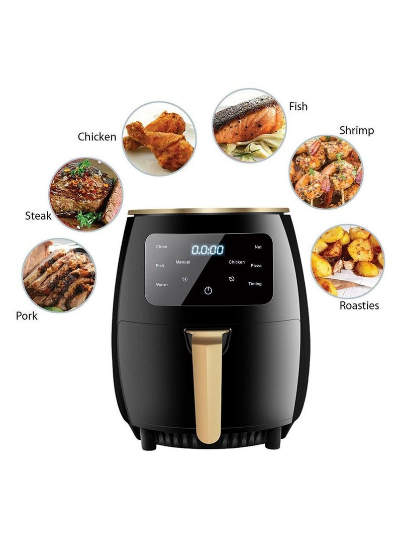 Air Fryer, 6L Electric Hot Air Fryers Oilless Cooker with 10 Presets, Digital LCD Touch Screen, Nonstick Basket, 2400W