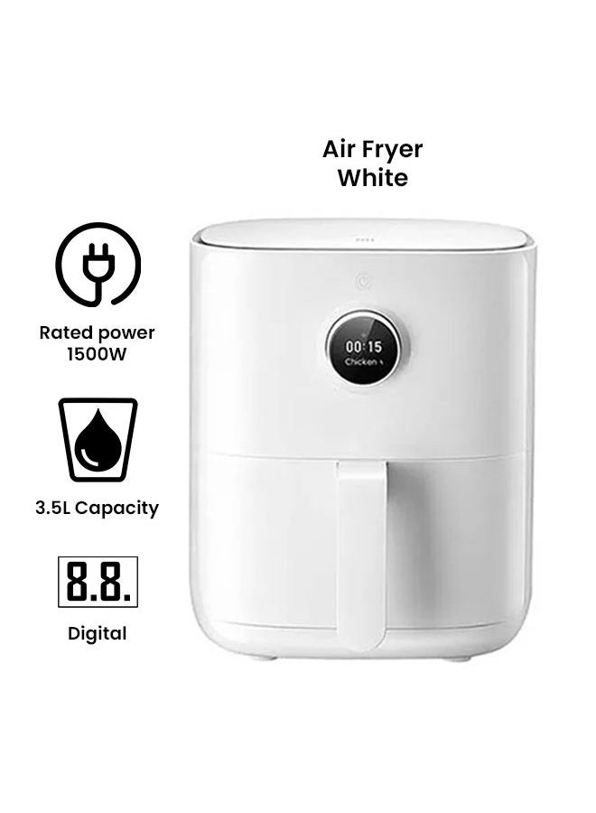 Mi Smart Air Fryer 360 Degrees Hot Air Circulation 3.5 L 1500 W BHR4857HK/BHR4849EU White