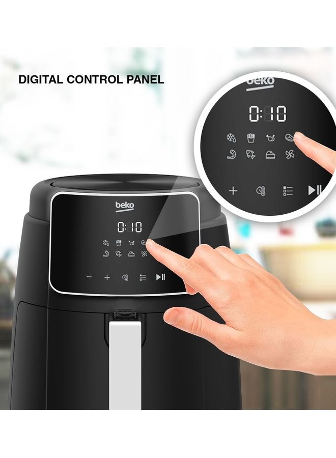 Air Fryer Digital control panel, Present Defrost, French Fries, Chicken Wings, Steak, Shrimp, Fish, Cake, Air Drying Functions 3.9 L 1500 W FRL 2244B Black