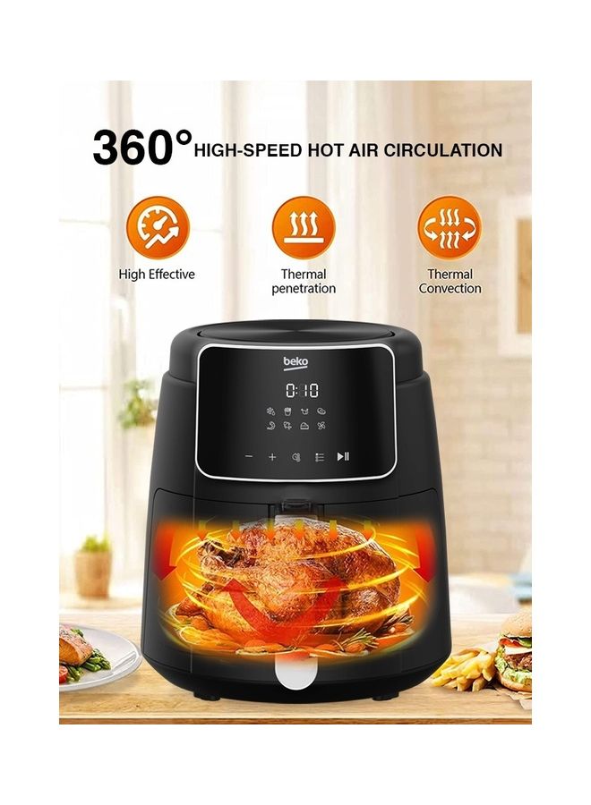 Air Fryer Digital control panel, Present Defrost, French Fries, Chicken Wings, Steak, Shrimp, Fish, Cake, Air Drying Functions 3.9 L 1500 W FRL 2244B Black