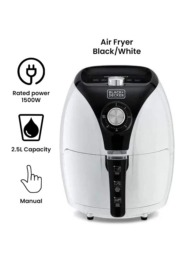 Air Fryer With Rapid Air Convection Technology 3.5 L 1500 W AF220-B5-White Black / White