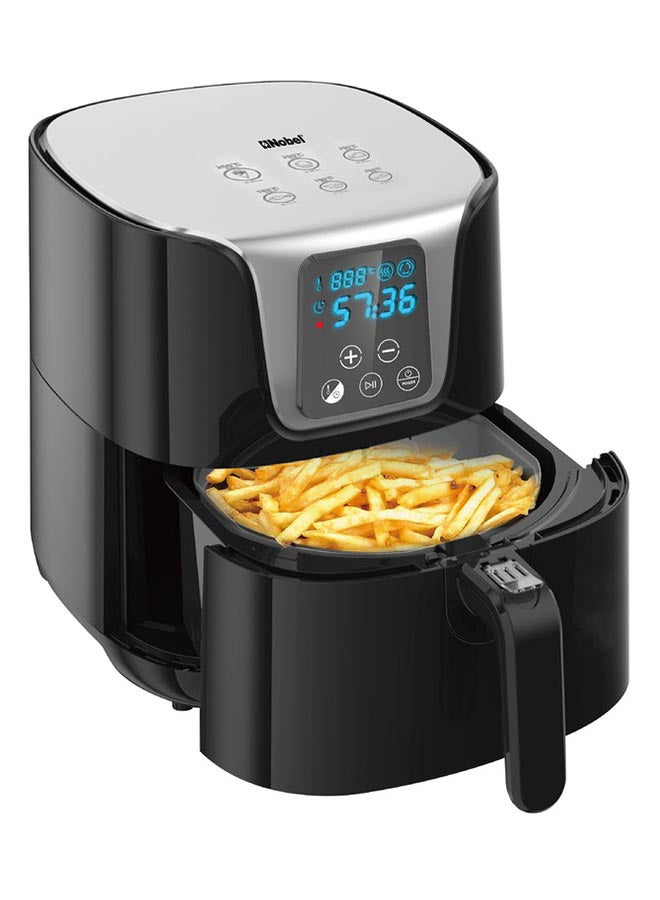 Air Fryer 3L (basket) / 4L (drawer) Capacity with Detachable Non-Stick Drawer & Frying Basket, LED Display with Overheat Protection, Power Cord Storage 4 L 1300 W NAF1500D Black