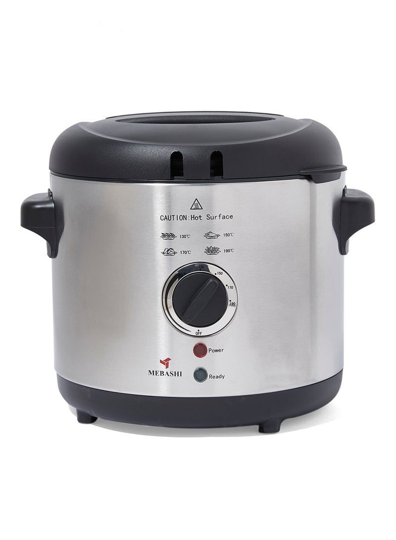 Deep Fryer 1000W ME-DF8001SCB Silver/Black