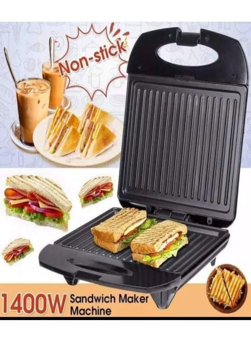 Sandwich Toasters, Panini Presses, 2 In 1 Sandwich Maker Barbecue Steak Grills Non-stick Coating Removable Plates Bread Sandwich Machine 1400 W