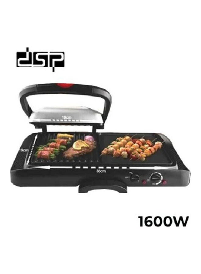 2 In 1 Dual Side Contact Grill-Sandwich Maker - Grill Plate 1600.0 W KB1050 Multicolour