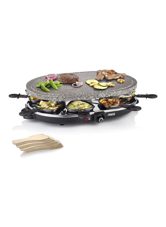 Stone And Raclette Grill Set 1200.0 W PRN.162720 Black