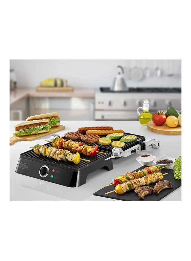 Contact Grill With Full Flat Grill For Barbeque 1400.0 W CG1400-B5 Black