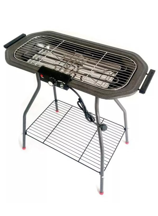 Electric oven home smokeless electric grill with tripod inner rack removable barbecue rack