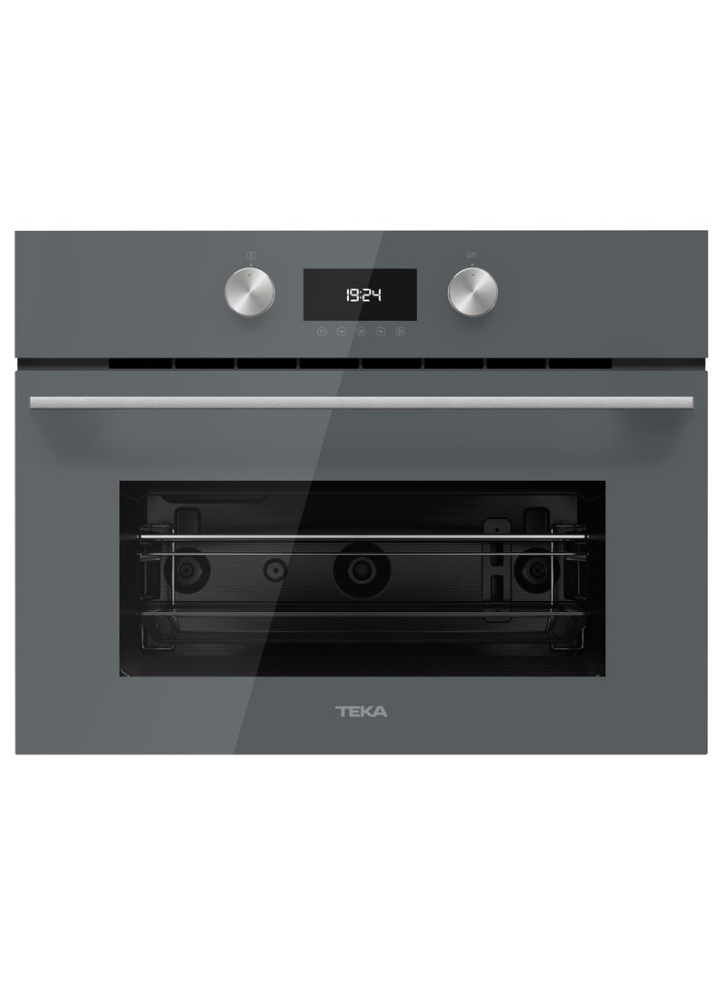 Built-in Microwave with Grill Stone Grey Glass 45L 45 cm 1400 W  - Made in Europe MLC 8440