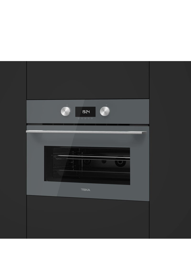 Built-in Microwave with Grill Stone Grey Glass 45L 45 cm 1400 W  - Made in Europe MLC 8440