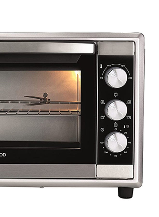 Oven Toaster Grill Large Capacity Double Glass Door Multifunctional With Rotisserie And Convection Function For Grilling, Toasting, Broiling, Baking, Defrosting MOM70 70 L 2200 W MOM70.000SS Silver