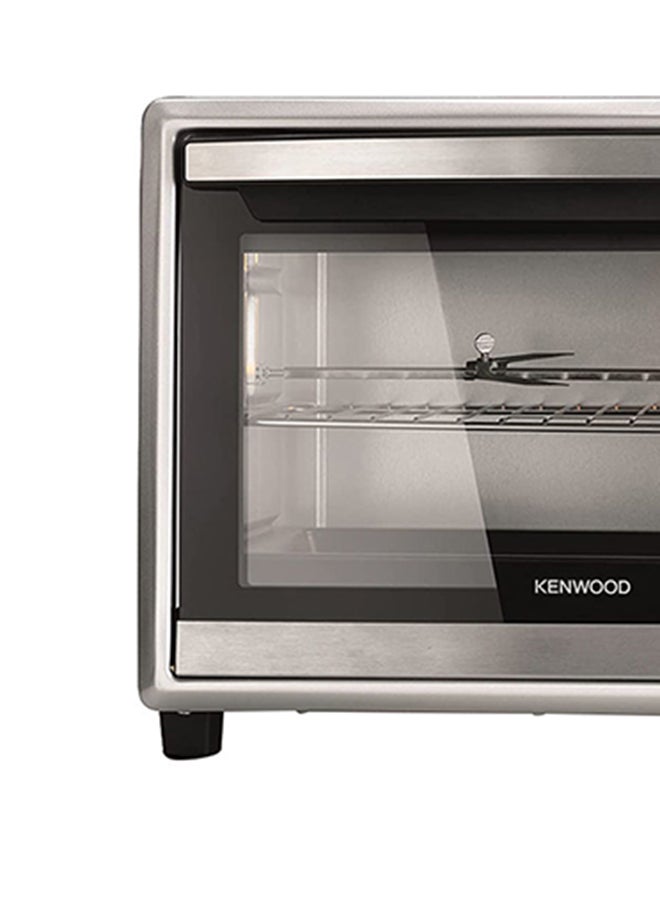 Oven Toaster Grill Large Capacity Double Glass Door Multifunctional With Rotisserie And Convection Function For Grilling, Toasting, Broiling, Baking, Defrosting MOM70 70 L 2200 W MOM70.000SS Silver