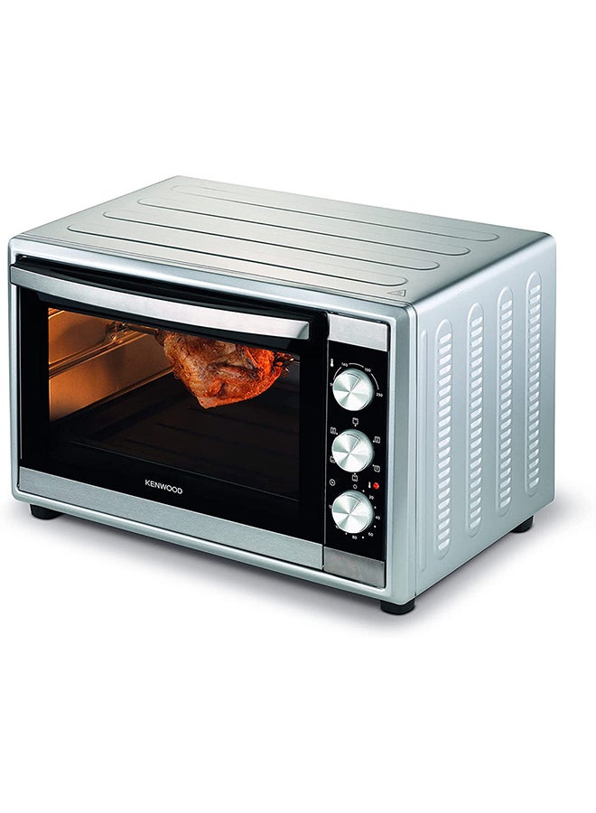Oven Toaster Grill Large Capacity Double Glass Door Multifunctional With Rotisserie And Convection Function For Grilling, Toasting, Broiling, Baking, Defrosting MOM70 70 L 2200 W MOM70.000SS Silver