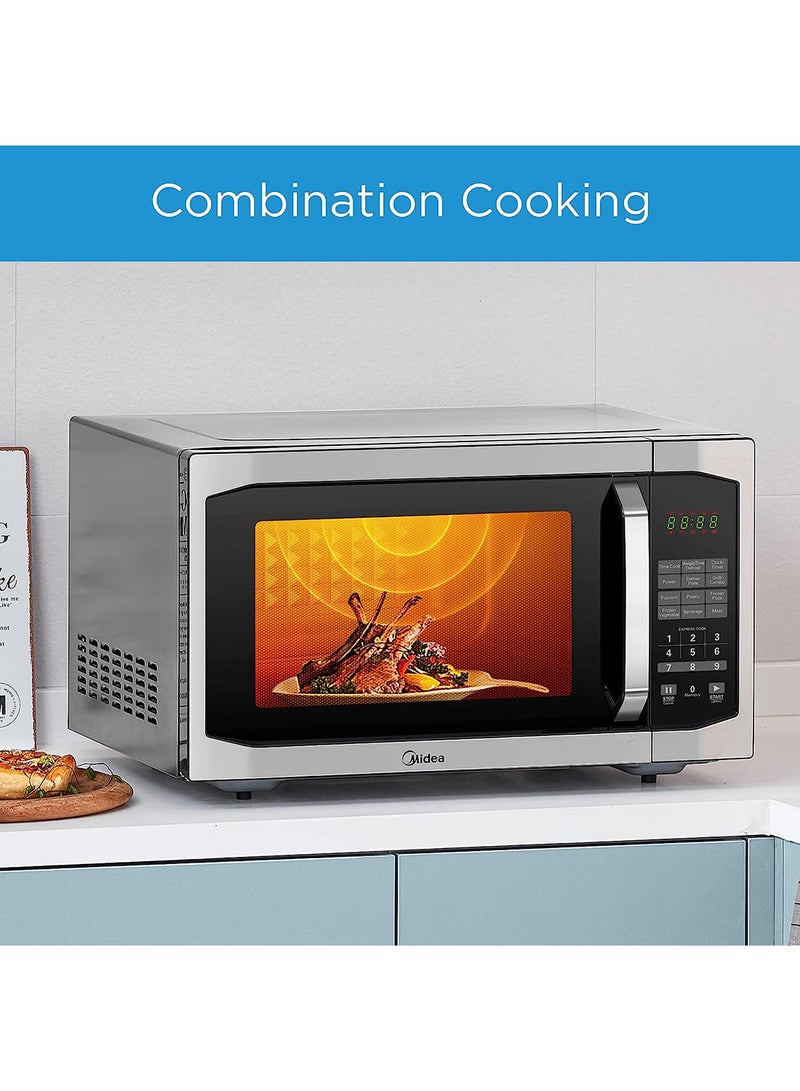 Microwave Oven with Grill, Digital Touch Control,Child-Safety-Lock, 7 Auto Menus, LED Display with Timer, Grilling Roasting & Cooking Functions, Large Capacity 42 L EG142A5L Silver/Black