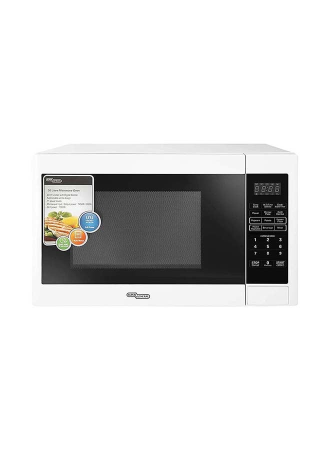 Digital Microwave Oven With Grill 30 L 1000 W SGMM935 white